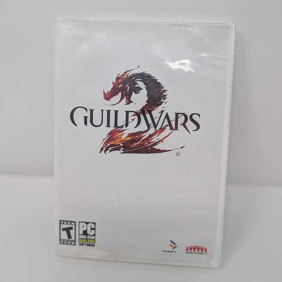 NCSOFT Other - Guild Wars 2 PC Game DVD-ROM ArenaNet 2-Disc Set with Manual and Serial Code
